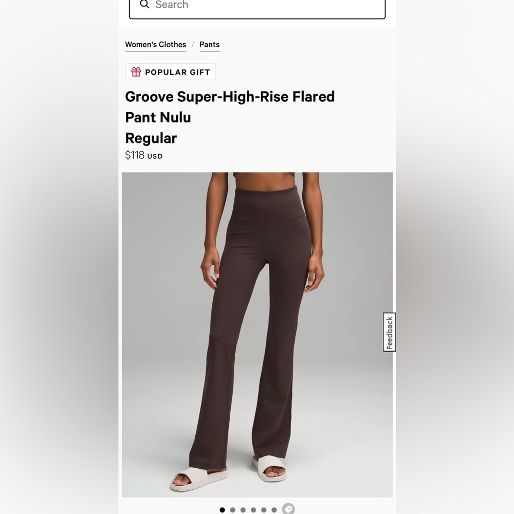 NWT Lululemon Groove Super-High-Rise Flared Pant Nulu - Regular